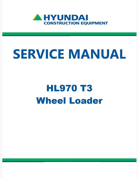Hyundai HL970 T3 Wheel Loader Pdf Repair Service Manual