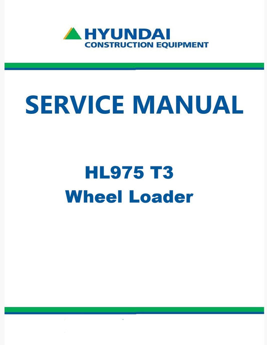 Hyundai HL975 T3 Wheel Loader Pdf Repair Service Manual