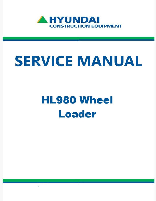 Hyundai HL980 Wheel Loader Pdf Repair Service Manual