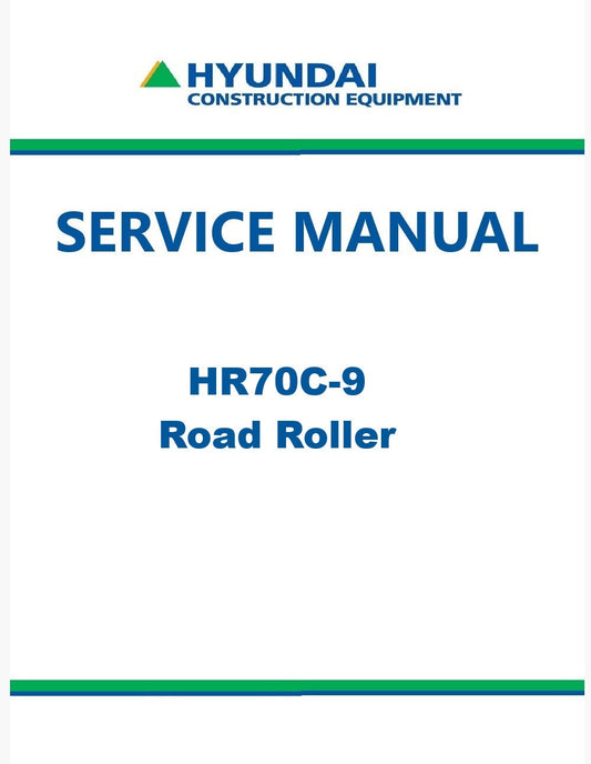 Hyundai HR70C-9 Road Roller Pdf Repair Service Manual