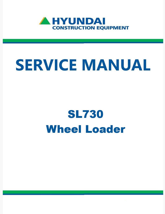 Hyundai SL730 Wheel Loader Pdf Repair Service Manual