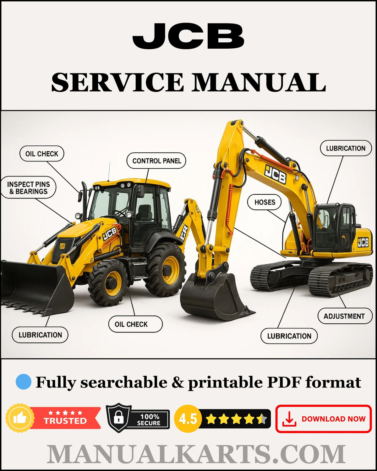 JCB 520-40 524-50 527-55 Compact Telescopic Handler Pdf Service Repair Manual