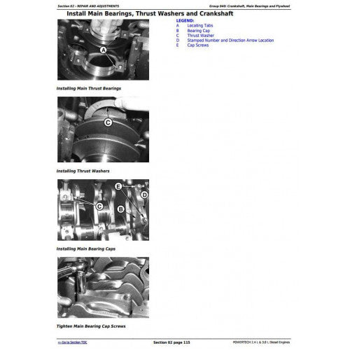John Deere Powertech 4024 2.4 L and 5030 3.0 L Diesel Engines Technical Manual Pdf - CTM301
