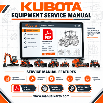 Kubota Excavator KX91-3 KX101-3 PDF Workshop Manual Code Number 97899-6