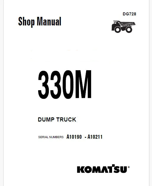 Komatsu 330M Dump Truck Pdf Repair Service Manual Sn A10190 - A10211