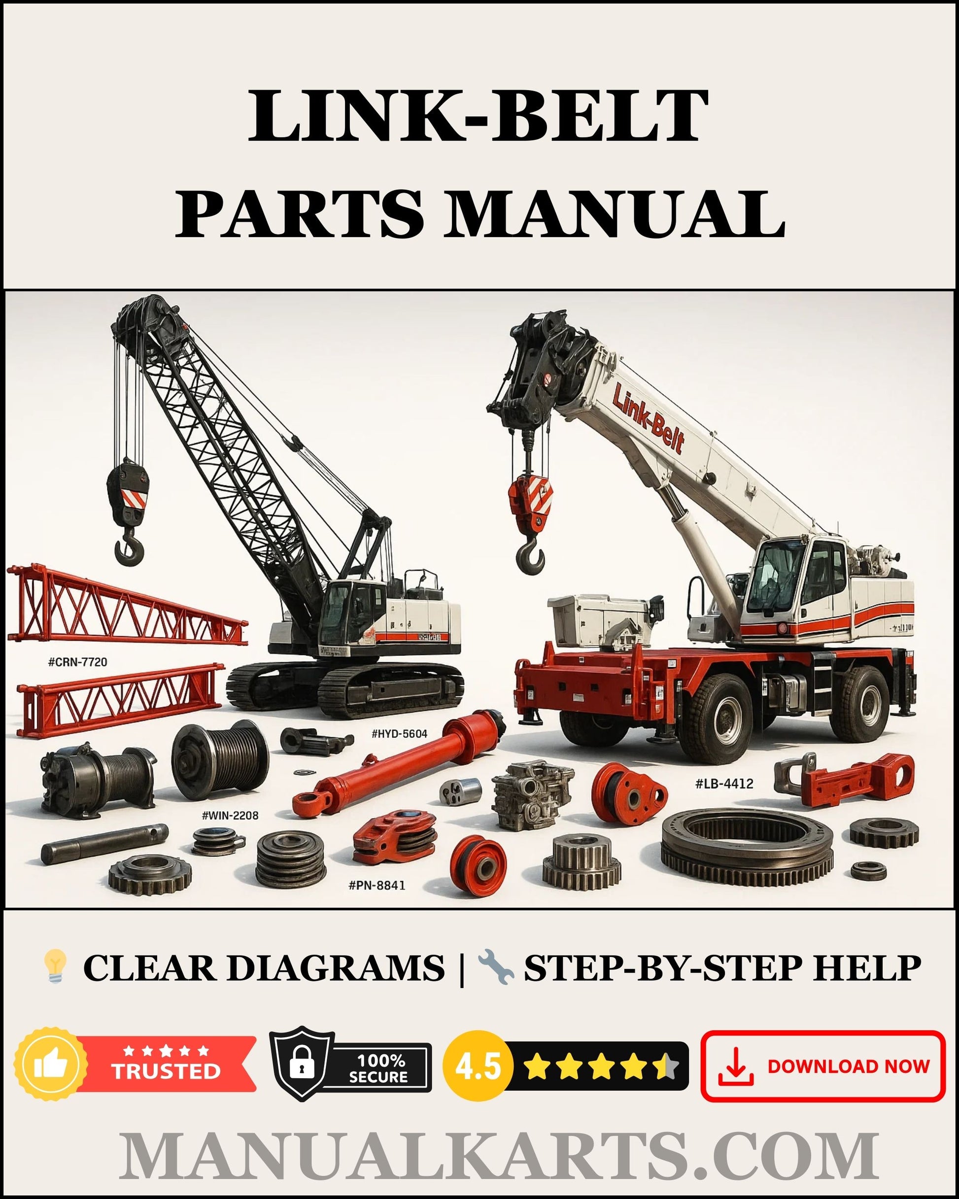Link Belt Crane HTC35  Pdf Parts Manual