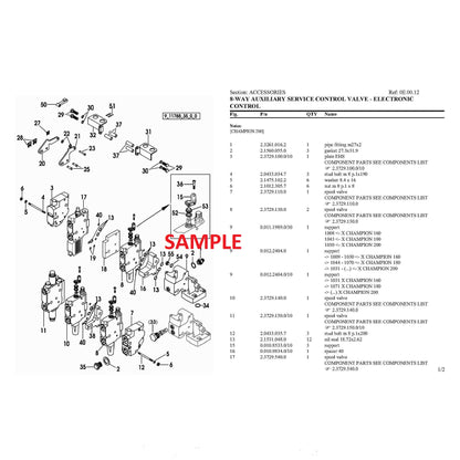 Lamborghini 990-s Agile Tractor PDF Parts Manual 
