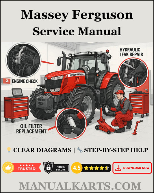 Massey Ferguson 9195 9196 ROTARY DISC HEADER pdf Service Manual