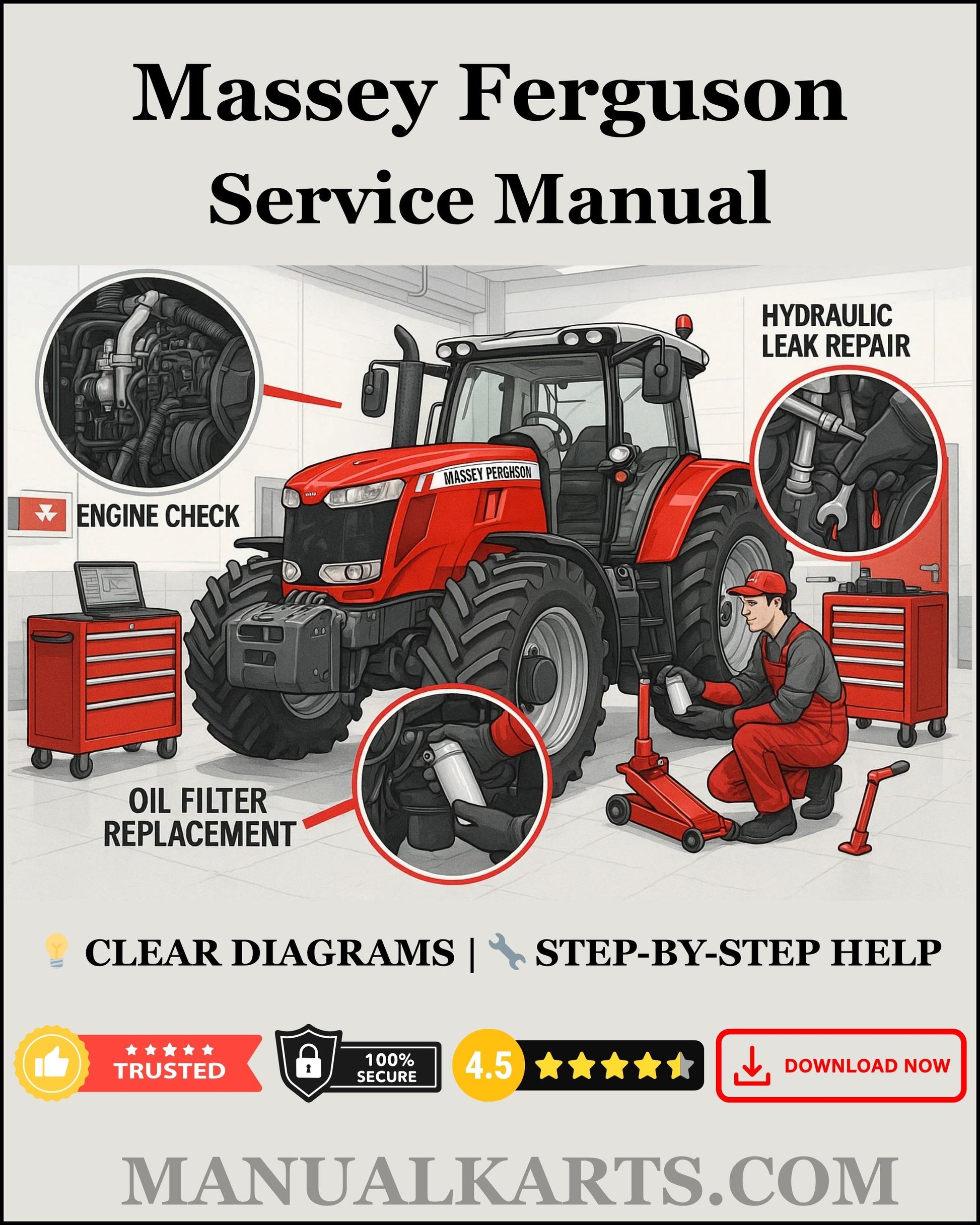 Massey Ferguson 1736 1742 1749 1754 1758 1759 Compact Tractor pdf Service Manual