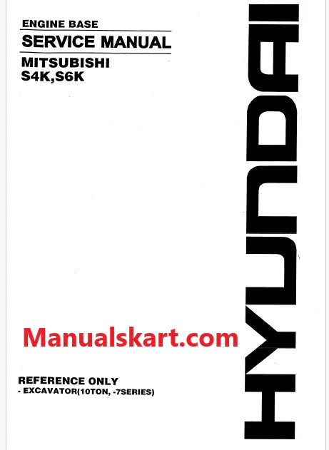Mitsubishi S4K, S6K Engine Pdf Repair Service Manual