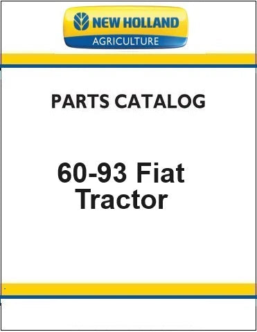 New Holland 60-93 Fiat Tractor Pdf Parts Manual