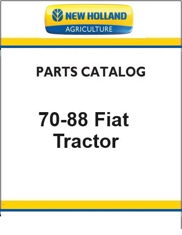 New Holland 70-88 Fiat Tractor Pdf Parts Manual