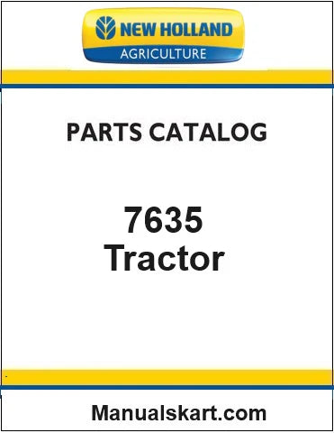 New Holland 7635 Tractor Pdf Parts Catalog Manual FORD