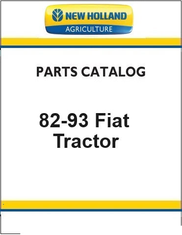 New Holland 82-93 Fiat Tractor Pdf Parts Manual 