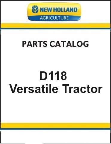 New Holland D118 Versatile 4WD Tractor Pdf Parts Manual