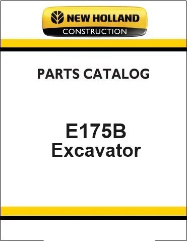 New Holland E175B Crawler Excavator Pdf Parts Manual