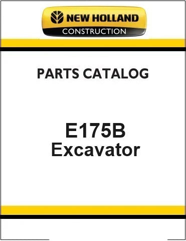 New Holland E175B Crawler Excavator Pdf Parts Manual (Tier 3)