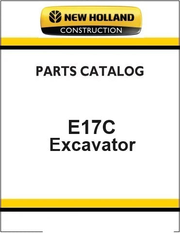 New Holland E17C Mini Crawler Excavator Pdf Parts Manual