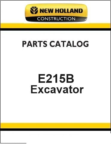 New Holland E215B Crawler Excavator Pdf Parts Manual