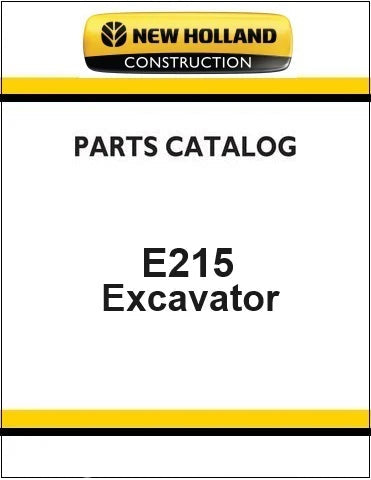 New Holland E215 Crawler Excavator Pdf Parts Catalog Manual