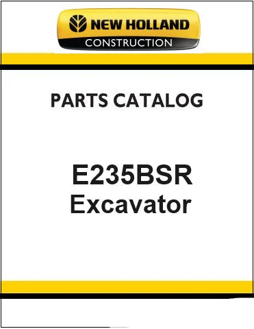 New Holland E235BSR Crawler Excavator Pdf Parts Catalog Manual