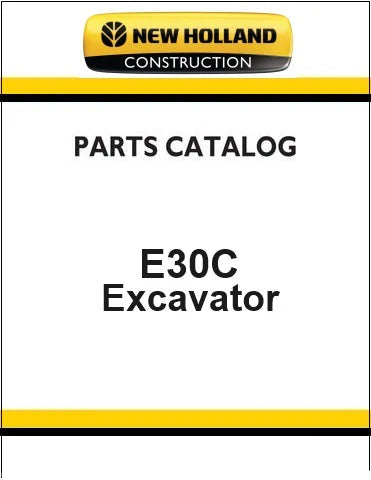 New Holland E30C Mini Crawler Excavator Pdf Parts Catalog Manual