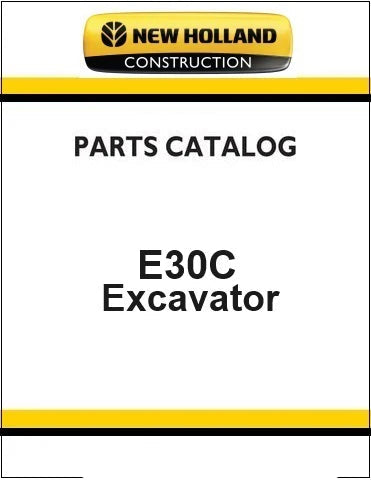 New Holland E30C Mini Crawler Excavator Pdf Parts Manual