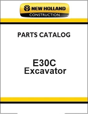 New Holland E30C Mini Crawler Excavator Pdf Parts Manual