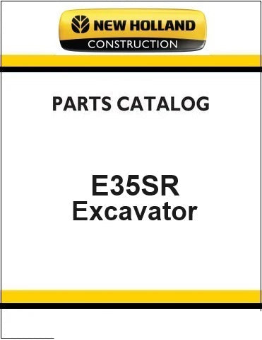 New Holland E35SR Compact Crawler Excavator Pdf Parts Manual