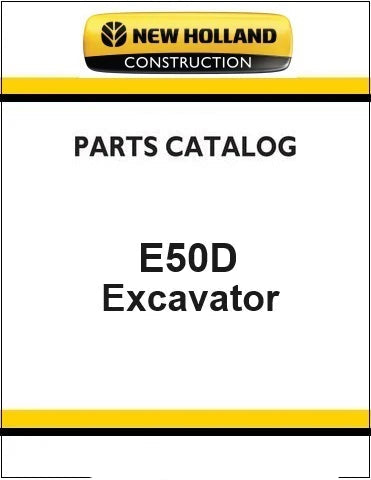 New Holland E50D Mini Crawler Excavator Pdf Parts Manual