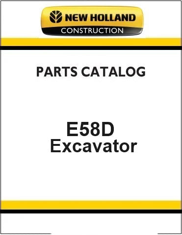 New Holland E58D Mini Crawler Excavator Pdf Parts Manual (CAB STAGE V)