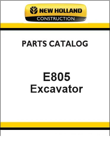 New Holland E805 Crawler Excavator Pdf Parts Catalog Manual