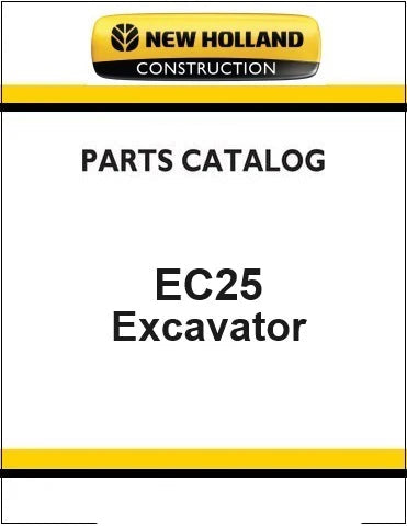New Holland EC25 Mini Crawler Excavator Pdf Parts Manual