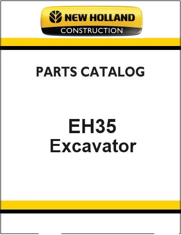 New Holland EH35 Compact Excavator Pdf Parts Catalog Manual