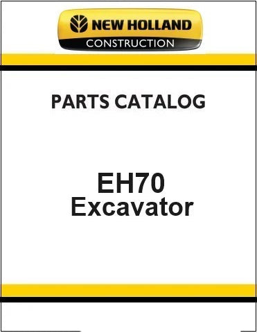 New Holland EH70 Midi Crawler Excavator Pdf Parts Catalog Manual