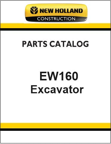 New Holland EW160 Wheeled Excavator Pdf Parts Catalog Manual