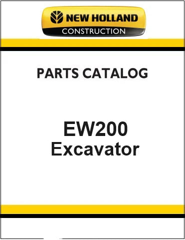 New Holland EW200 Wheeled Excavator Pdf Parts Catalog Manual