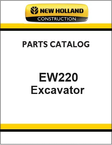 New Holland EW220 Wheeled Excavator Pdf Parts Catalog Manual