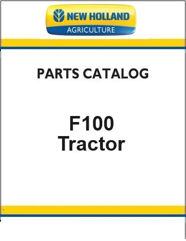 New Holland F100 Fiat Tractor Pdf Parts Manual