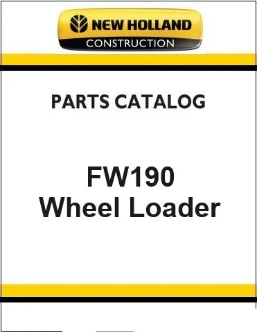 New Holland FW190 Wheel Loader Pdf Parts Manual