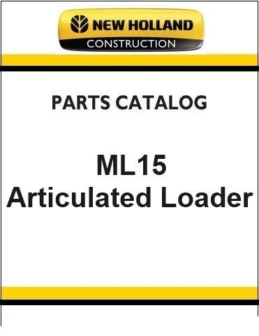New Holland ML15 Small Articulated Loader Pdf Parts Manual