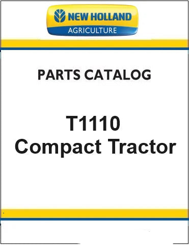 New Holland T1110 Compact Tractor Pdf Parts Manual