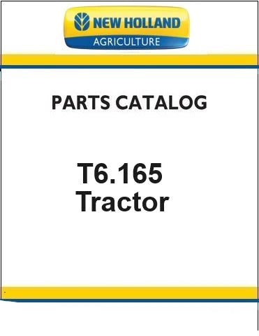 New Holland T6.165 Tractor Pdf Parts Manual