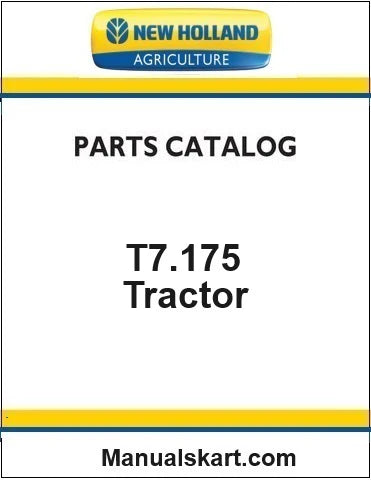 New Holland T7.175 Sidewinder II Tractor Pdf Parts Catalog Manual (Stage V)