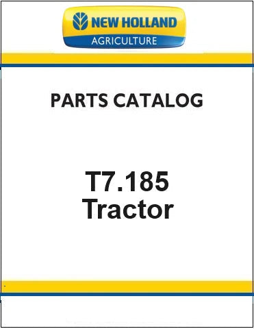 New Holland T7.185 Auto command Tractor Pdf Parts Catalog Manual