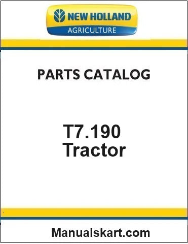 New Holland T7.190 Sidewinder II Tractor Pdf Parts Catalog Manual (Stage V)
