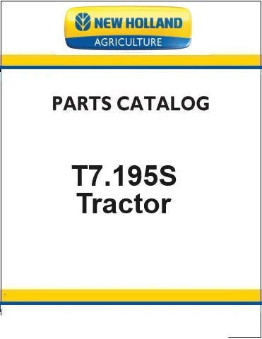 New Holland T7.195S Standard Tractor Pdf Parts Manual (Stage V)