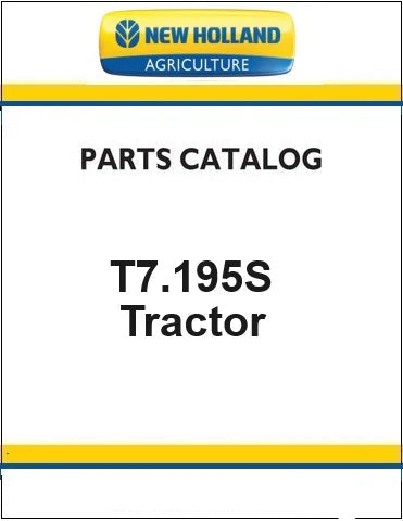 New Holland T7.195S Tractor Pdf Parts Manual (Stage V)