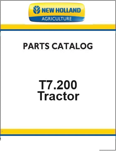 New Holland T7.200 Autocommand Tractor Pdf Parts Manual