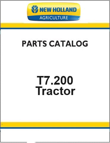 New Holland T7.200 Tractor Pdf Parts Catalog Manual (Auto Command)